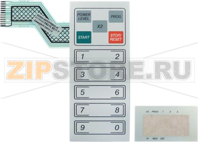 Folientastatur Mikrowelle GMW1025 2 teil 