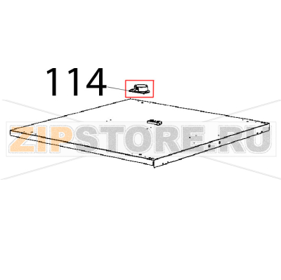 Staffa bloccaggio piede CT BT Unox XL 413 Staffa bloccaggio piede CT BT Unox XL 413Запчасть на деталировке под номером: 114