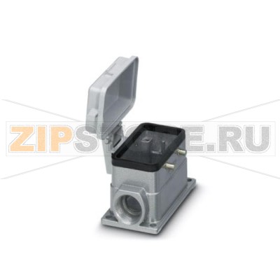 Приборный корпус HEAVYCON B 10 Phoenix Contact HC-B 10-SFQD-52/O1M20 крепление двумя защелками, высота 52 мм, с опорой 1 x M20, с крышкой.Минимальный заказ: 10 шт.Упаковка: 10 шт.
