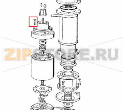 Schraube Scotsman MF 56 ASR  Schraube Scotsman MF 56 ASRЗапчасть на сборочном чертеже под номером: 31Название запчасти Scotsman на немецком языке: Schraube Scotsman MF 56 ASR