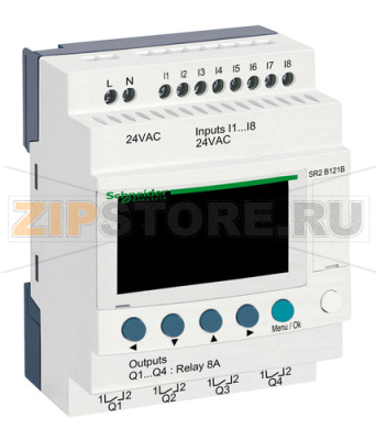 Реле компактное 24 В, 10 вх/вых Schneider Electric SR2B121B 