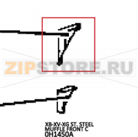 St. Steel muffle front C Unox XBC 605E