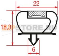 УПЛОТНИТЕЛЬ ВСТАВНОЙ 1010 - 2000 ММ