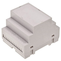 Корпус на DIN-рейку 70x90x65 мм, материал: ABS-V0, серый, 1 шт TRU Components TC-7910880