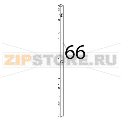 Colonnina DX forno Unox XBC 905 Colonnina DX forno Unox XBC 905Запчасть на деталировке под номером: 66