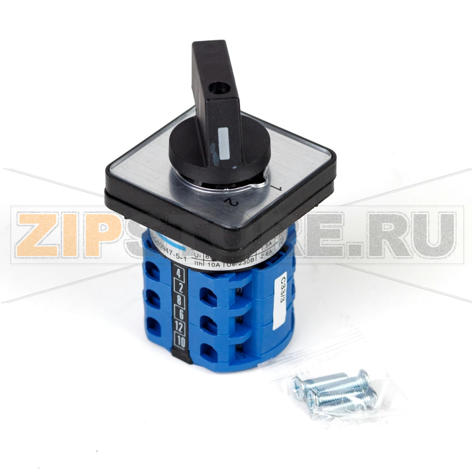 Переключатель кулачковый 10 А, 3 полюса Chint LW32-10/C33/3 