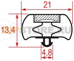 GUARNIZIONE 3 LATI 2130x1070x2130 mm 