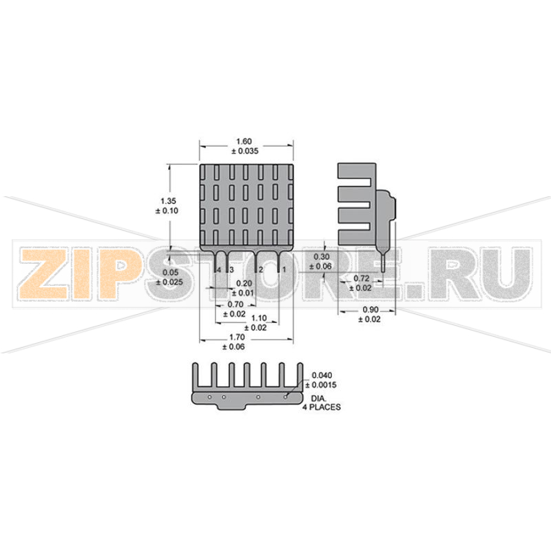 Реле твердотельное 25 А, 280 В/AC, 1 шт Crydom SPF240A25 
