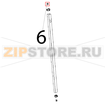 Boccola liscia perno porta chefft Unox XBC 1005E Boccola liscia perno porta chefft Unox XBC 1005EЗапчасть на деталировке под номером: 6