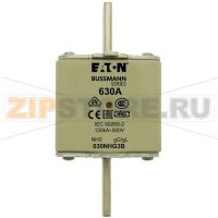 Предохранитель, 630 A, AC 500 В, 120 кА, NH3, gL/gG, IEC Eaton NH FUSE 630A 500V GG/GL SIZE 3