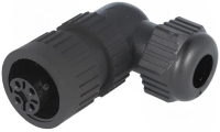 Разъем круглый 16 А, 400 В, 3+PE, IP67, 4 контакта Hirschmann CA 3 W LD
