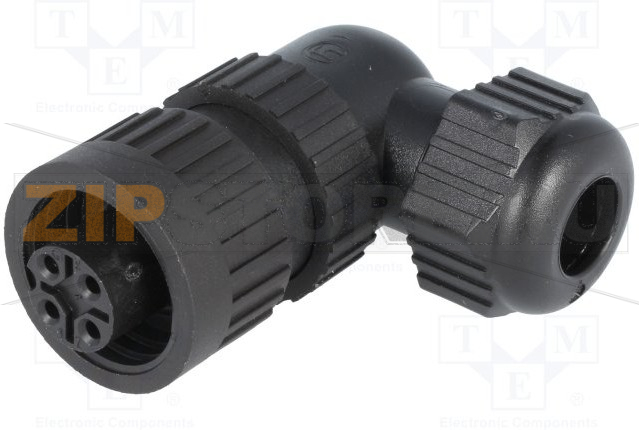 Разъем круглый 16 А, 400 В, 3+PE, IP67, 4 контакта Hirschmann CA 3 W LD 