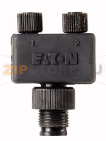 Сплиттер SWD IP67, со штекер M12 на два гнезда M8, 4-полюсн., контакт 2 Eaton SWD4-SP-4082