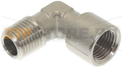 L-ОБРАЗНОЕ СОЕДИНЕНИЕ Ø 1/4&quot;M-1/4&quot;F НИКЕЛЬ 