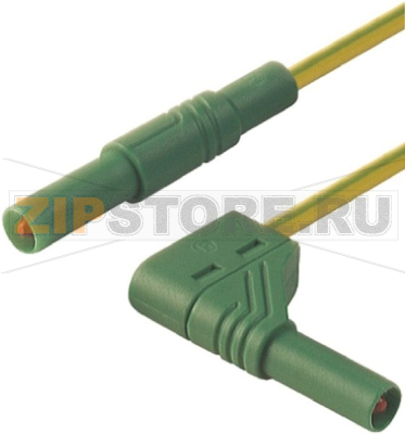 Провод испытательный 1 м, 32 A, 1000 В/AC/DC, зеленый, желтый Hirschmann 934083188 