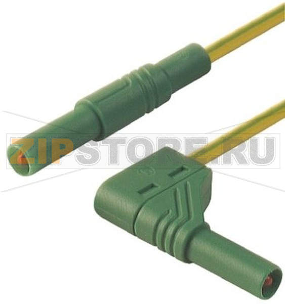 Провод испытательный 1 м, 32 A, 1000 В/AC/DC, зеленый, желтый Hirschmann 934083188 