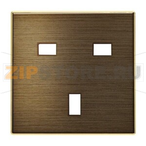Накладка для розетки GB (британского) стандарта, античная латунь ABB 2CLA853700A1201 