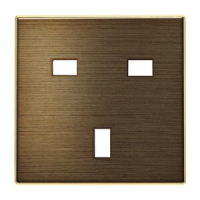 Накладка для розетки GB (британского) стандарта, античная латунь ABB 2CLA853700A1201