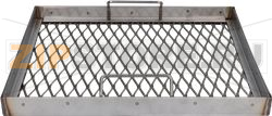 GRID LAVA ROCK ST/STEEL 405x325x35 mm 
