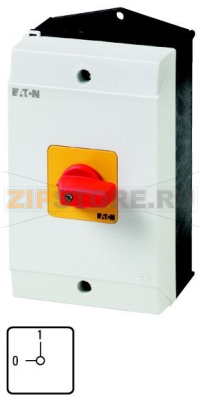 Переключатель вкл/выкл, P1, 32 A, монтаж на поверхность, 3-полюсн Eaton P1-32/I2H-RT 