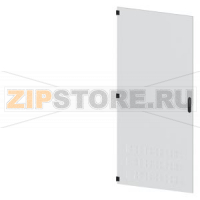 SIVACON, door, left, ventilated, IP40, H: 2200 mm, W: 900 mm, RAL 7035, Protection class 1 Siemens 8MF1290-2UT15-2BA2