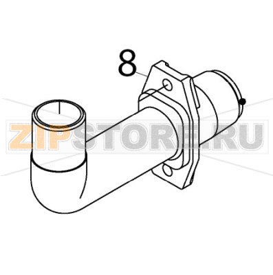 Drain pipe Hoshizaki IM-65NE-25 Drain pipe Hoshizaki IM-65NE-25Запчасть на деталировке под номером: 8