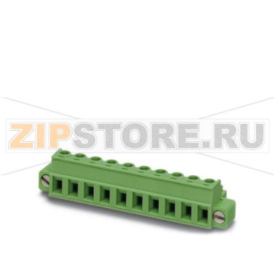 Вилочная часть Phoenix Contact MC 1,5/ 4-ST1F-5,08 Номинальный ток: 8 А, Расчетное напряжение (III/2): 320 В, Полюсов: 4, Размер шага: 5,08 мм, Технология подключения: Винтовые зажимы, Цвет: зеленый, Поверхность контакта: олово.Минимальный заказ: 50 шт.Упаковка: 50 шт.