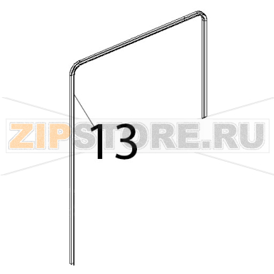 Guarnizione porta nera 12G Unox XL 133 Guarnizione porta nera 12G Unox XL 133Запчасть на деталировке под номером: 13