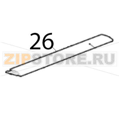 Cornice superiore Scotsman AF 206 Cornice superiore Scotsman AF 206Запчасть на деталировке под номером: 26