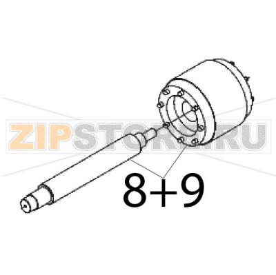 Ass. rotore and albero Y04 MN Sirman TC 12 E Ass. rotore and albero Y04 MN Sirman TC 12 EЗапчасть на деталировке под номером: 8+9