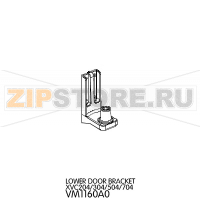 Lower door bracket Unox XVC 304 Lower door bracket Unox XVC 304Запчасть на деталировке под номером: 70Название запчасти на английском языке: Lower door bracket Unox XVC 304