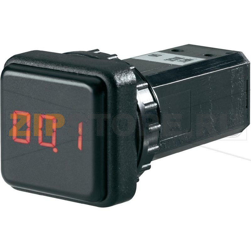 Индикатор светодиодный 15А/DC, 0-15 А/DC, Ø: 30 мм Weigel 652QMD05AQR15ADC24V 