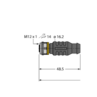 Кабель PVC Turck RKC5T-P7X2-5-RSC5T/TEL