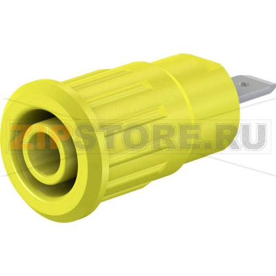Розетка лабораторная, желтая, 1 шт Stäubli SEB4-F/N 