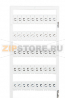 Маркировочная карта WMB; в картах; МАРКИРОВАНО; L1 (100x); not stretchable; Вертикальная маркировка; с креплением на защелке; белые Wago 793-674