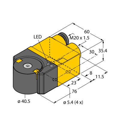Датчик индуктивный (угловой) Turck RI360P1-DSU35TC-ELI-EXI 