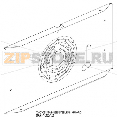 Stainless steel fan guard Unox XVC 105 Stainless steel fan guard Unox XVC 105Запчасть на деталировке под номером: 3Название запчасти на английском языке: Stainless steel fan guard Unox XVC 105