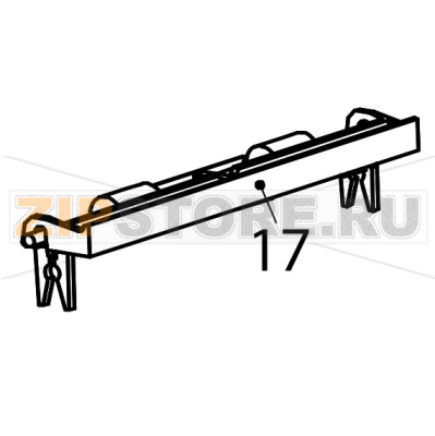 Roller guide, front Zebra TTP-2030 Roller guide, front Zebra TTP-2030Запчасть на деталировке под номером: 17