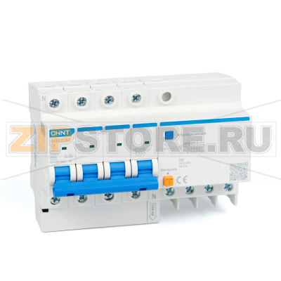 Дифавтомат 6 А, 30 мА, 6 кА Chint NXBLE-63 
