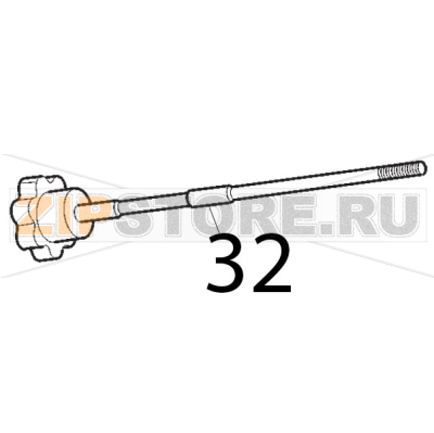 Tirante paralama nero con molla Sirman Topaz 250 Tirante paralama nero con molla Sirman Topaz 250Запчасть на деталировке под номером: 32