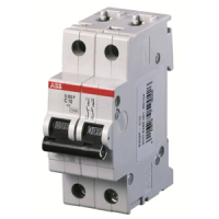 Выключатель автоматический двухполюсный, S202P B10 ABB 2CDS282001R0105