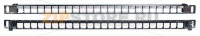 Hyperline PPBLHD-19-24S-SH-RM Модульная патч-панель 19'', 24 порта, Flat Type, 0.5U, для экранированных и неэкранированных модулей KJ2(C6A), KJNE, с задним кабельным организатором (без модулей)