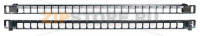 Hyperline PPBLHD-19-24S-SH-RM Модульная патч-панель 19'', 24 порта, Flat Type, 0.5U, для экранированных и неэкранированных модулей KJ2(C6A), KJNE, с задним кабельным организатором (без модулей)