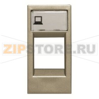 Накладка для суппортов и телекоммуникационных разъёмов, шампань ABB 2CLA211810N1901