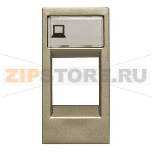 Накладка для суппортов и телекоммуникационных разъёмов, шампань ABB 2CLA211810N1901 