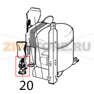 Terminal block with cable clamp Ugolini MT 1 Terminal block with cable clamp Ugolini MT 1Запчасть на деталировке под номером: 20