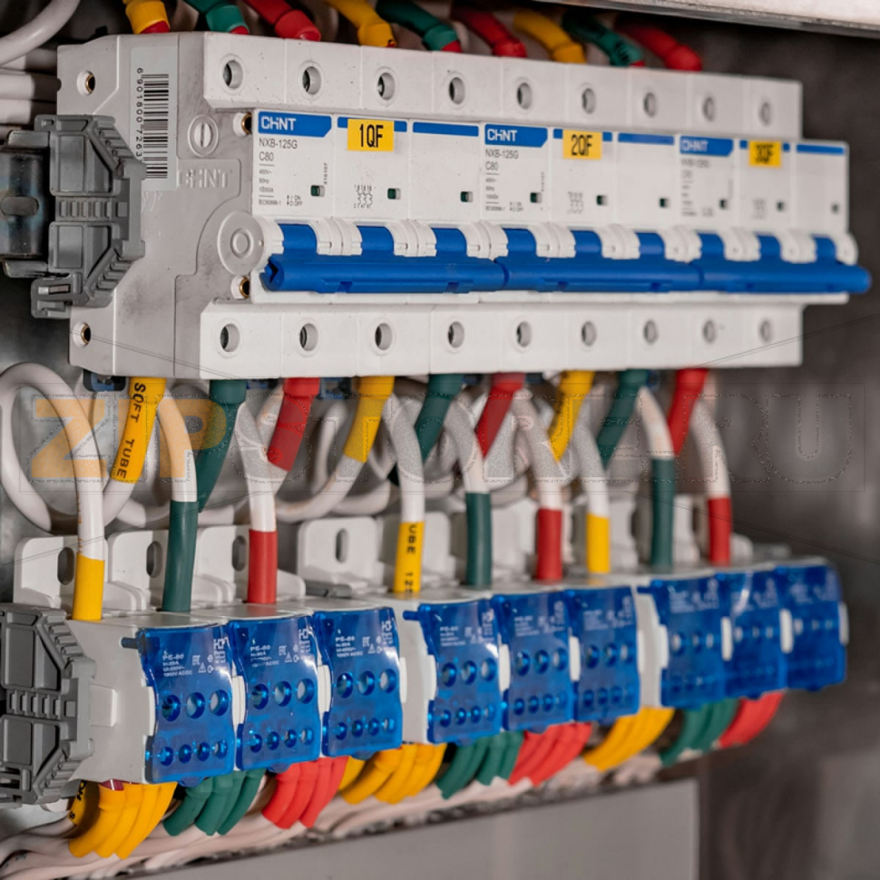 Выключатель автоматический 100 A, 10 кА, 4 полюса Chint NXB-125G 