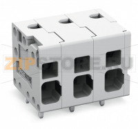 Клемма на печатную плату; 4 mm; Шаг контактов 7,5 мм; 8-пол.; Push-in CAGE CLAMP®; 4,00 mm; серые Wago 2624-1308