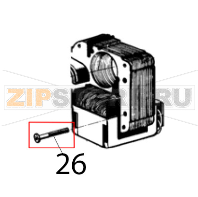 Bracket screw Ugolini MT 3 Bracket screw Ugolini MT 3Запчасть на деталировке под номером: 26