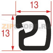 ЧЕРНЫЙ УПЛОТНИТЕЛЬ 13Х13 ММ - 6 М 